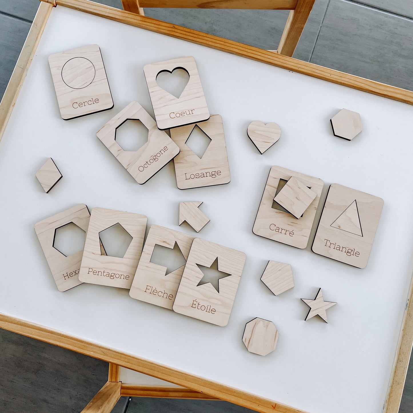 Cartes d'apprentissage Formes