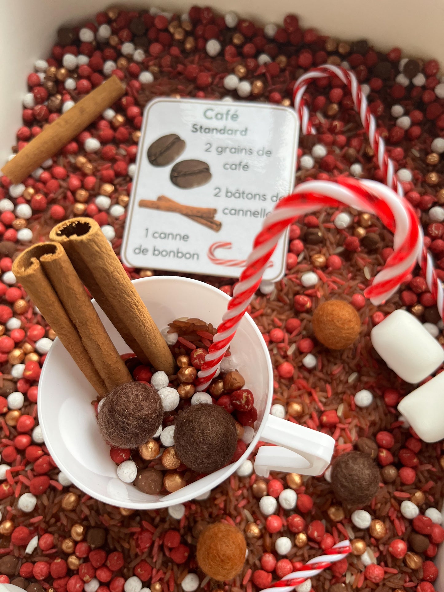 Boite sensorielle Chocolat chaud