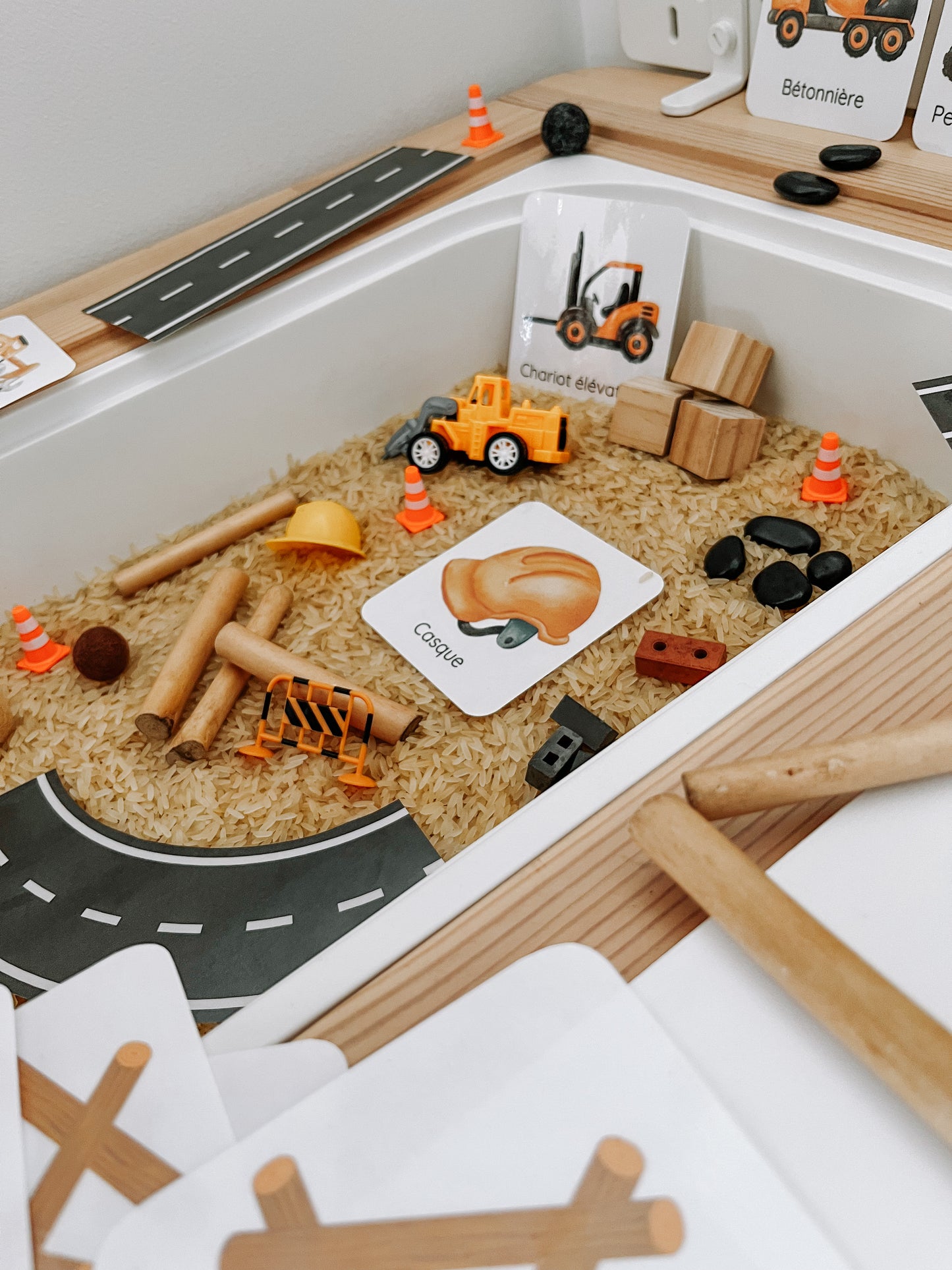 Boite sensorielle Construction