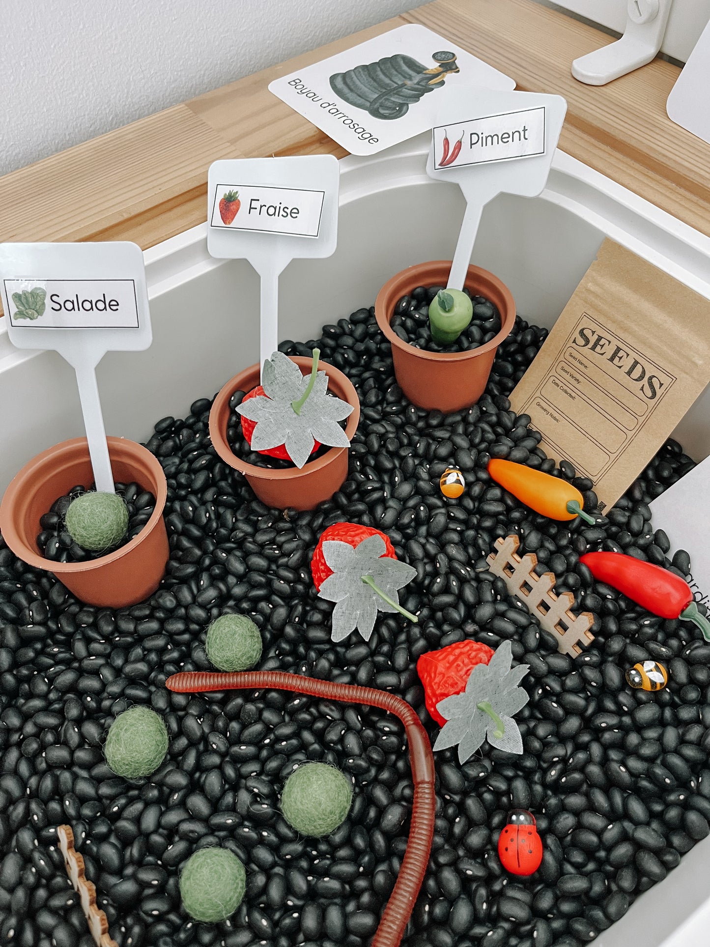 Boite sensorielle Jardinage