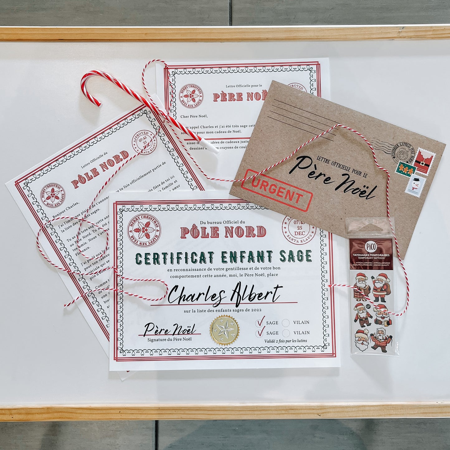 Ensemble Lettre au Père Noël "Classique"