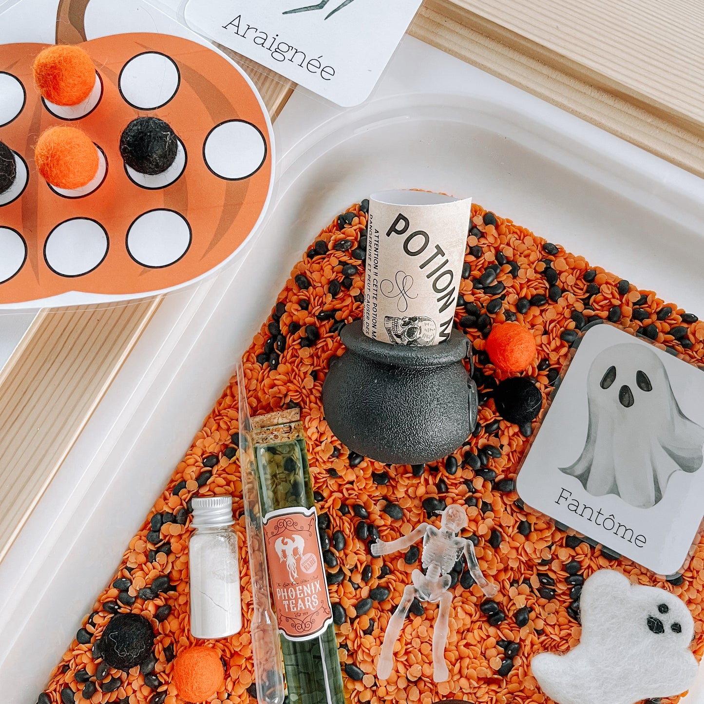 Boite sensorielle Halloween 2023