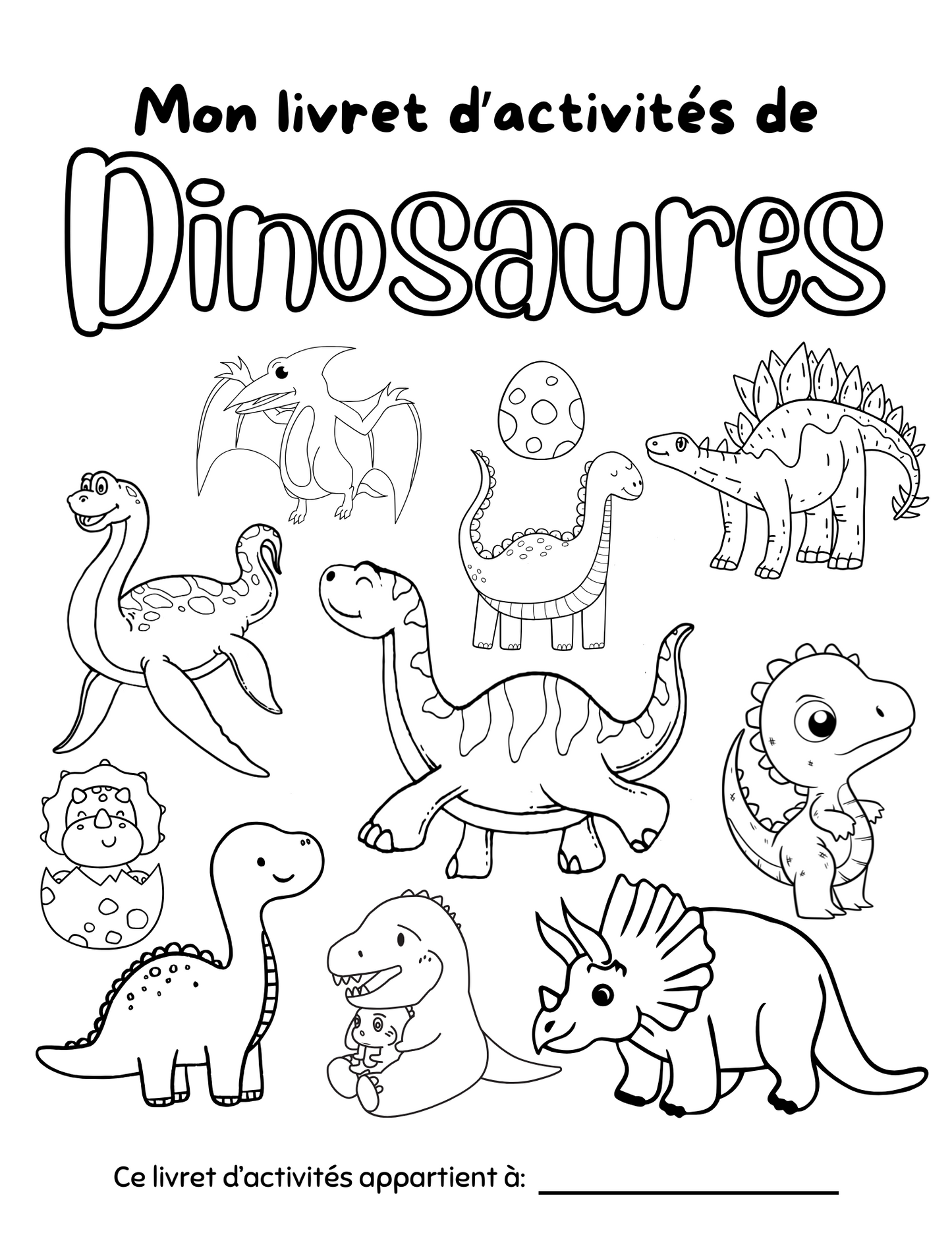 Livret d'activités - Dinosaures