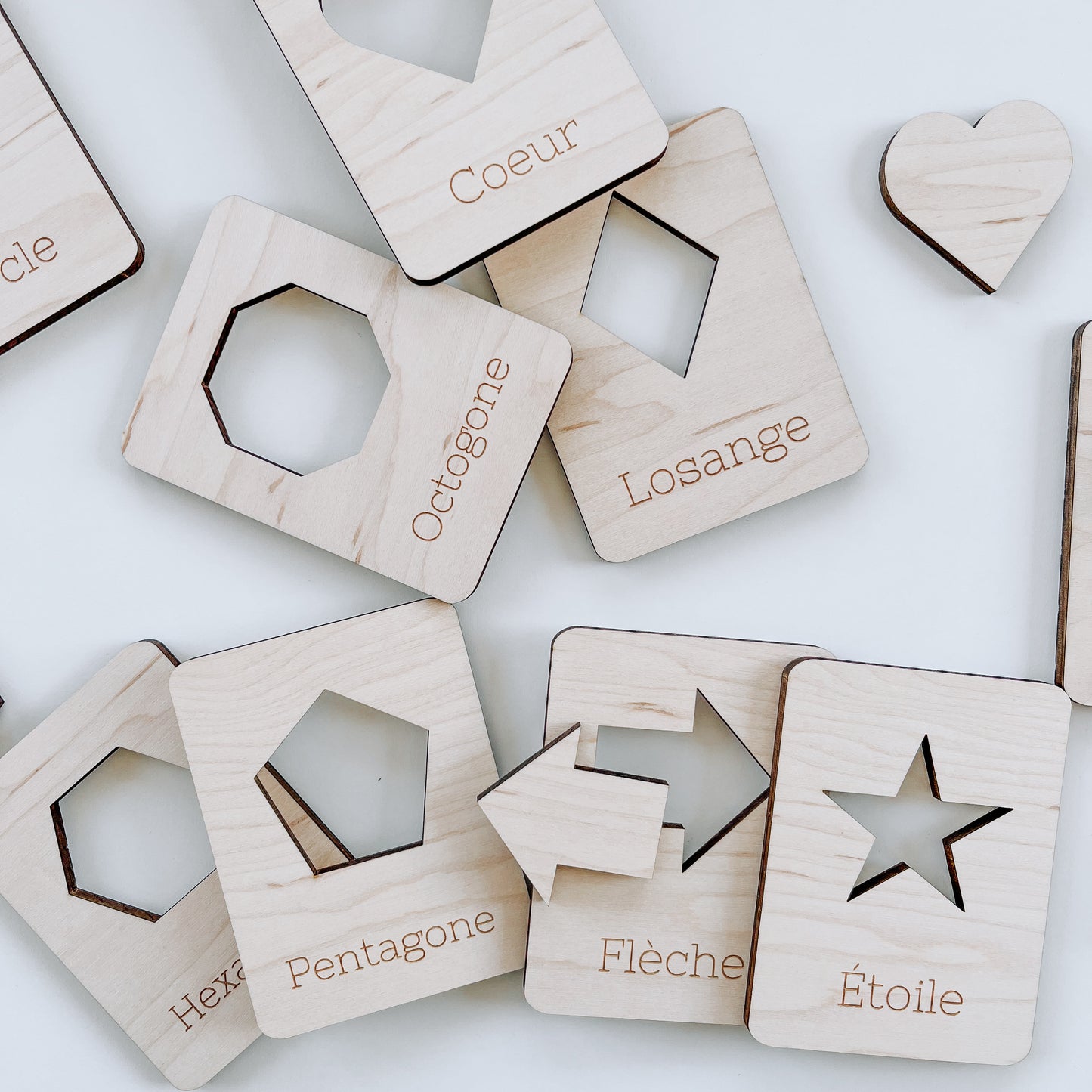 Cartes d'apprentissage Formes