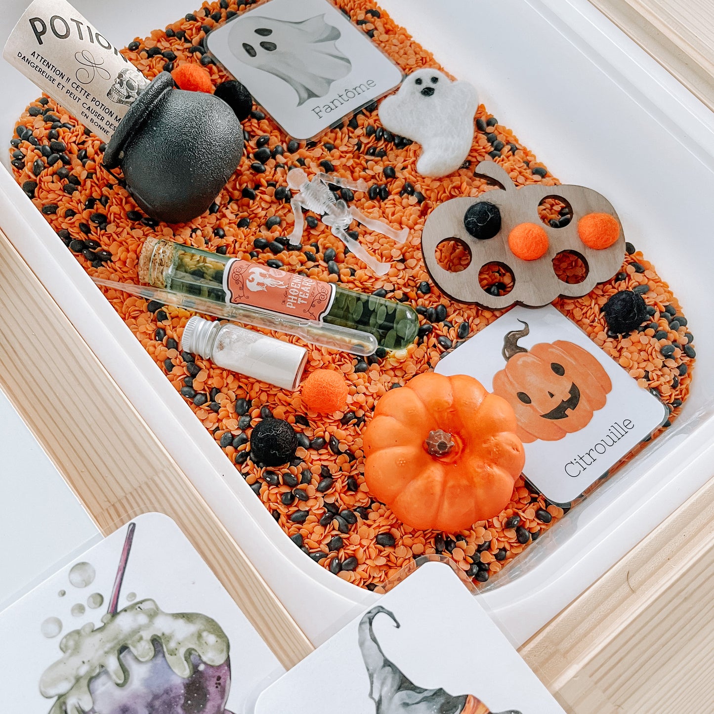 Boite sensorielle Halloween 2023
