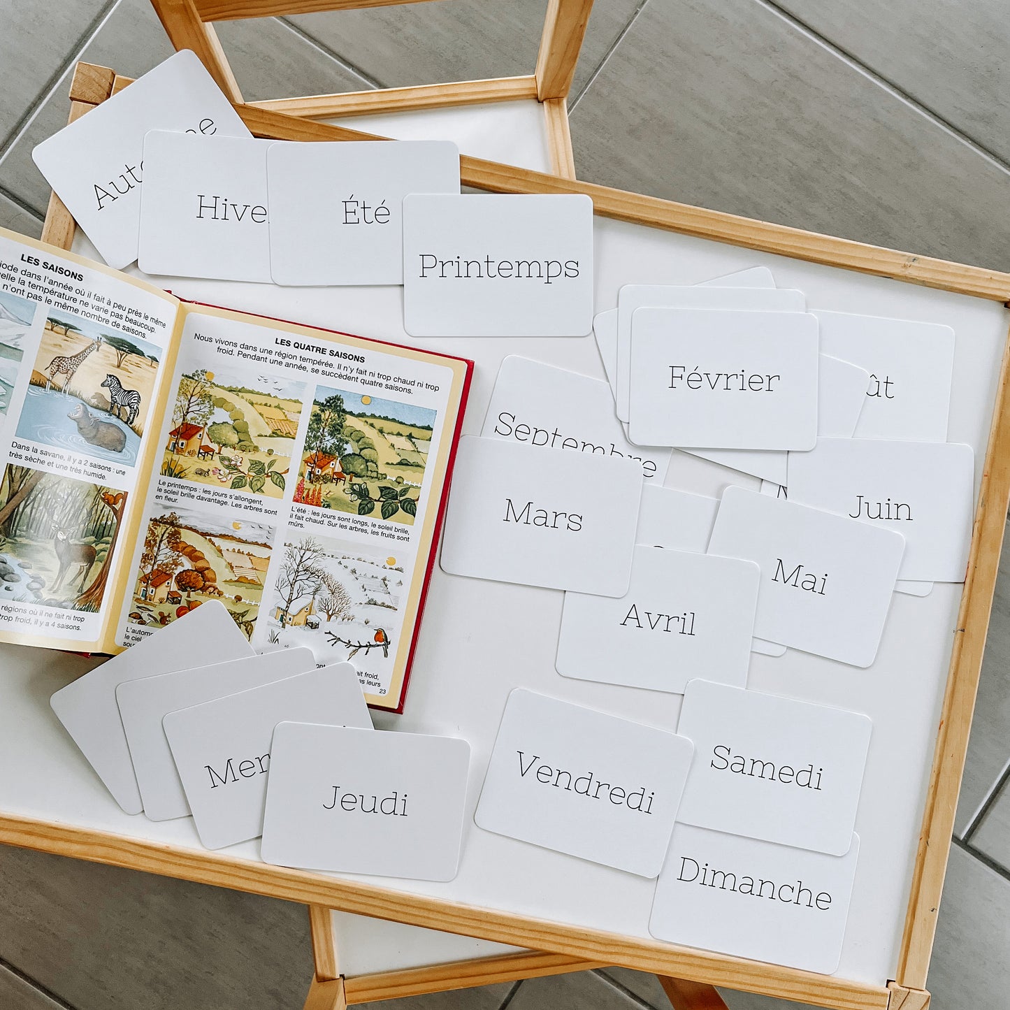Cartes Jour/Mois/Saison
