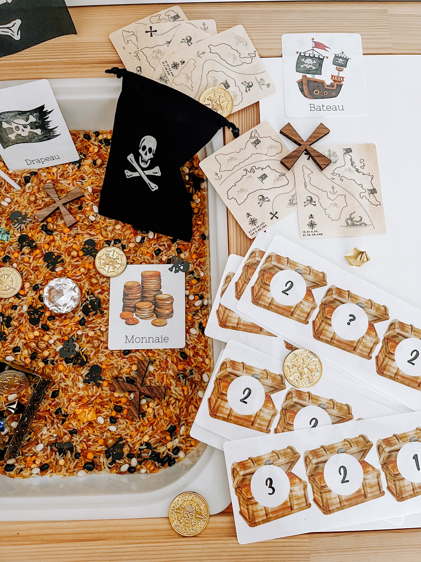 Boite sensorielle Pirates