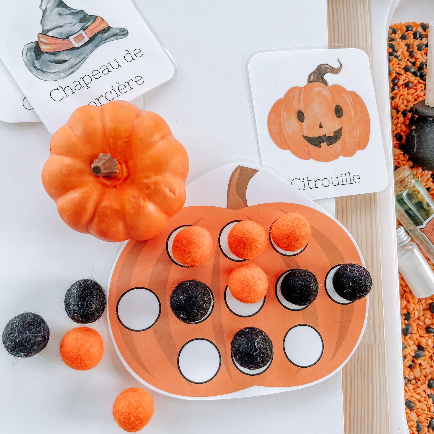 Boite sensorielle Halloween 2023