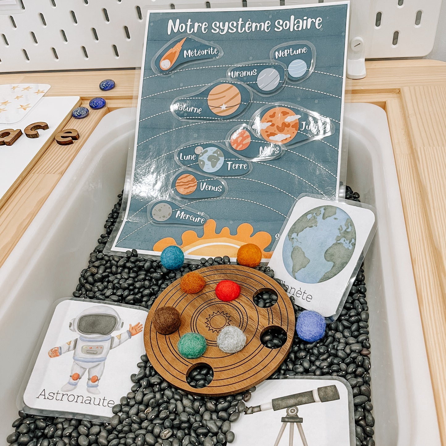 Boite sensorielle Système solaire