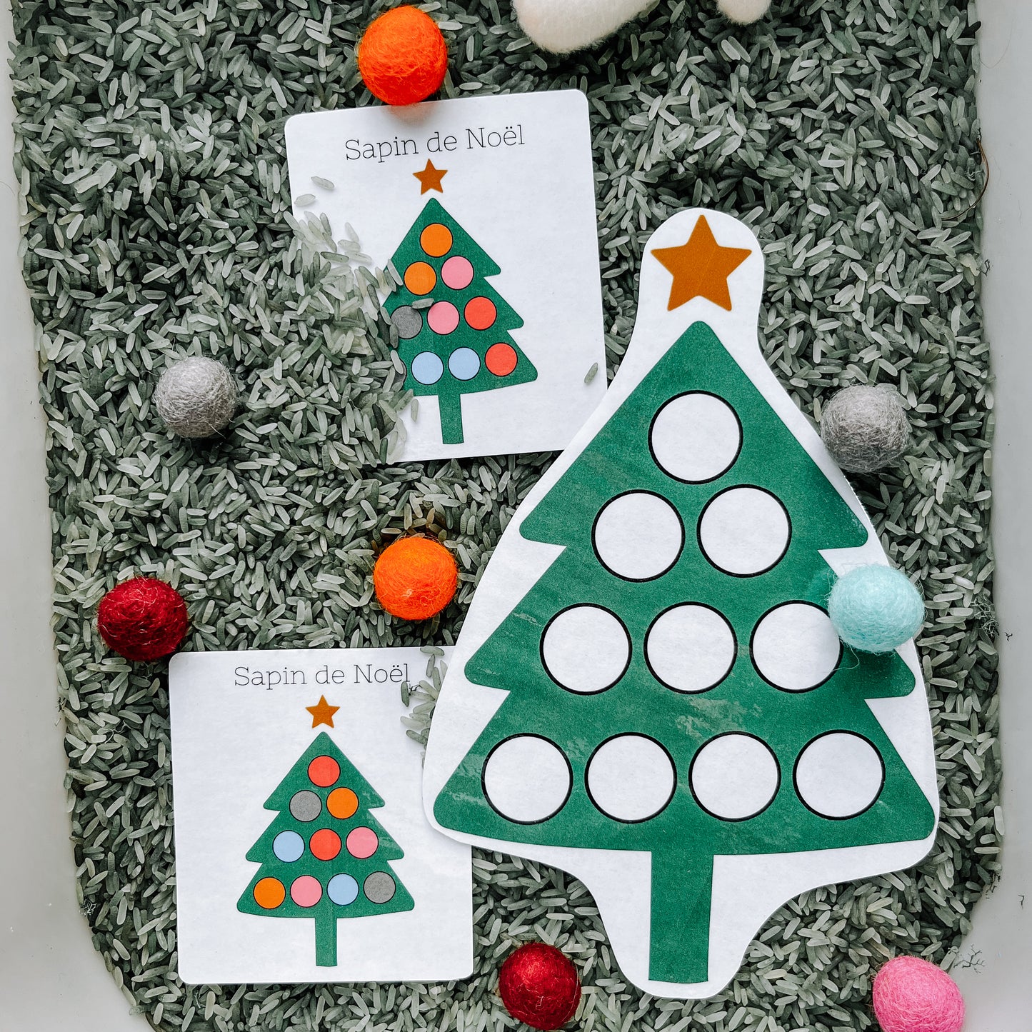 Boite sensorielle Noël 2024