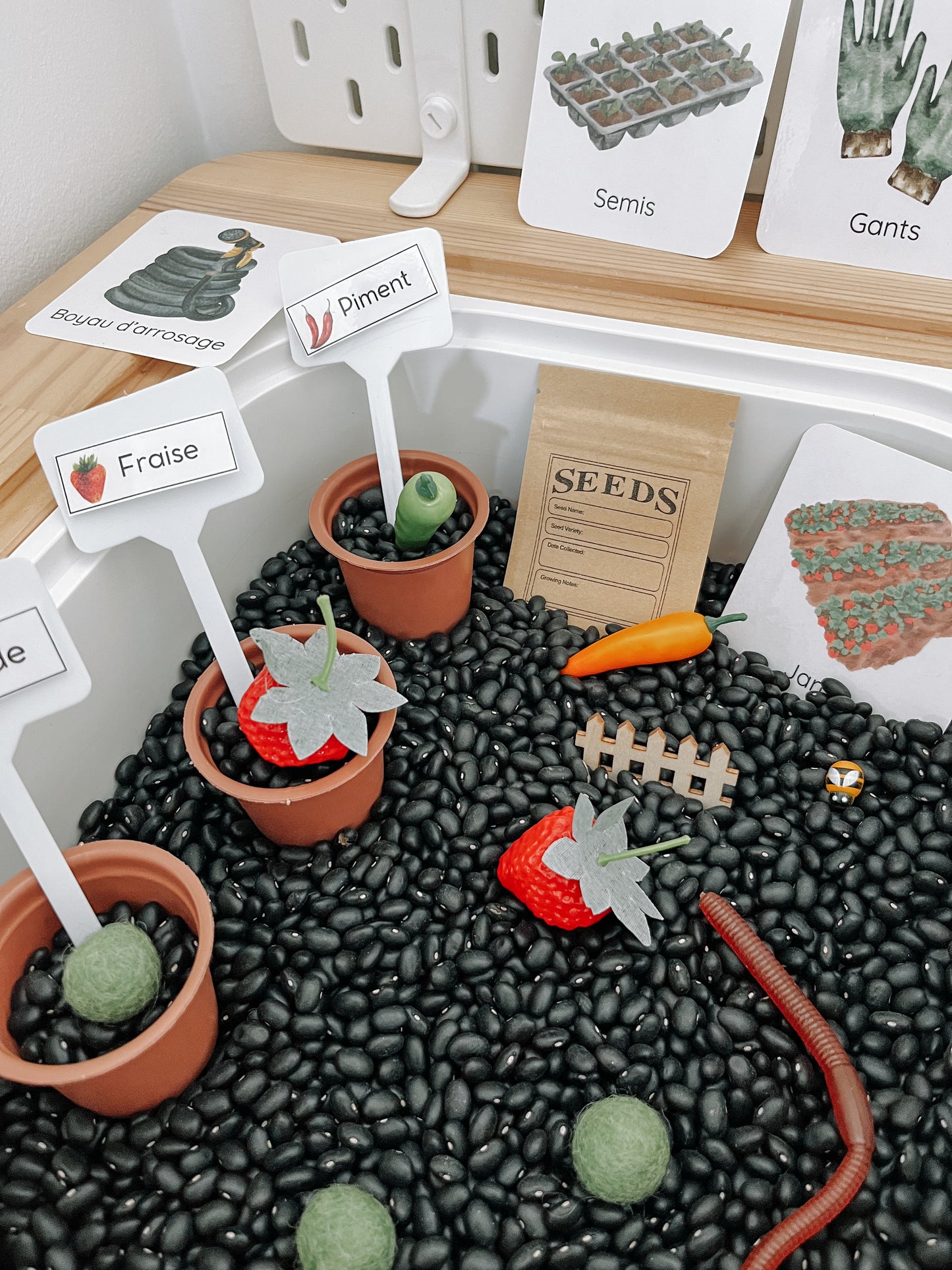 Boite sensorielle Jardinage
