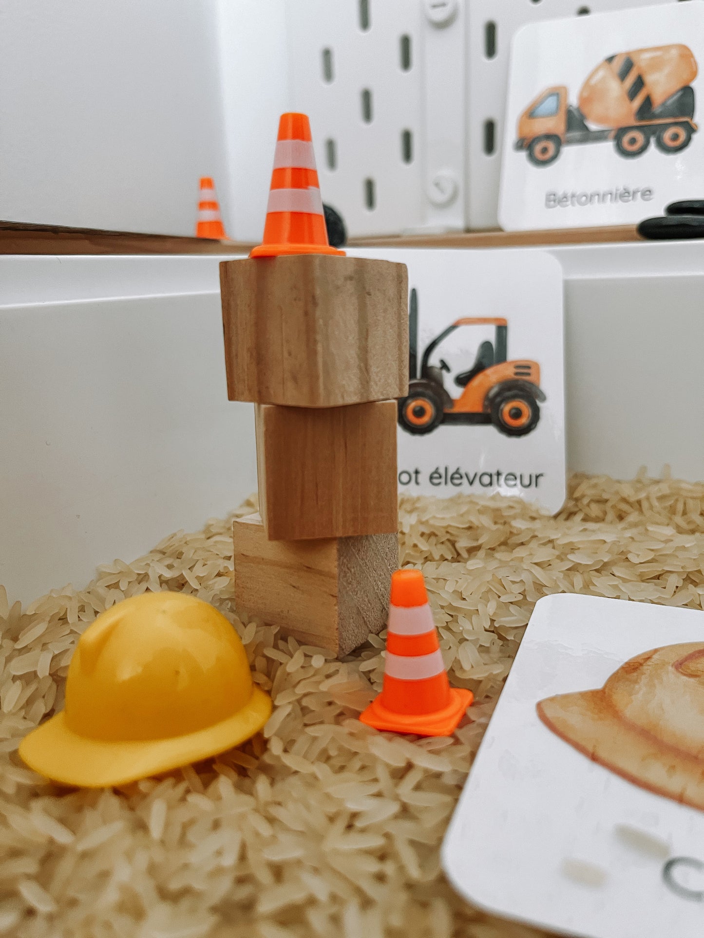 Boite sensorielle Construction