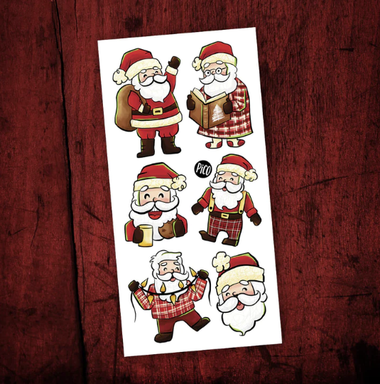 Tatouage Les pères Noël en pyjamas