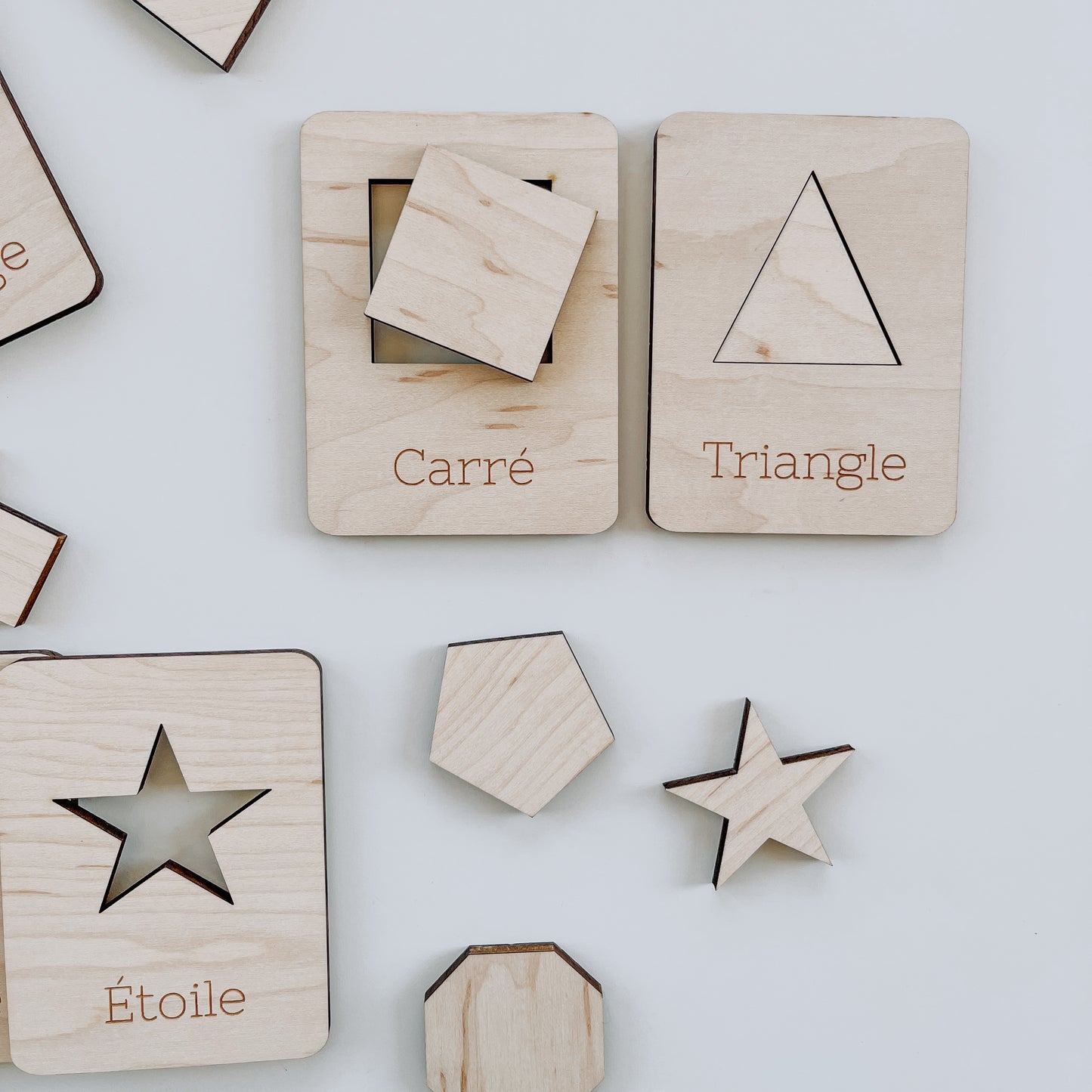 Cartes d'apprentissage Formes