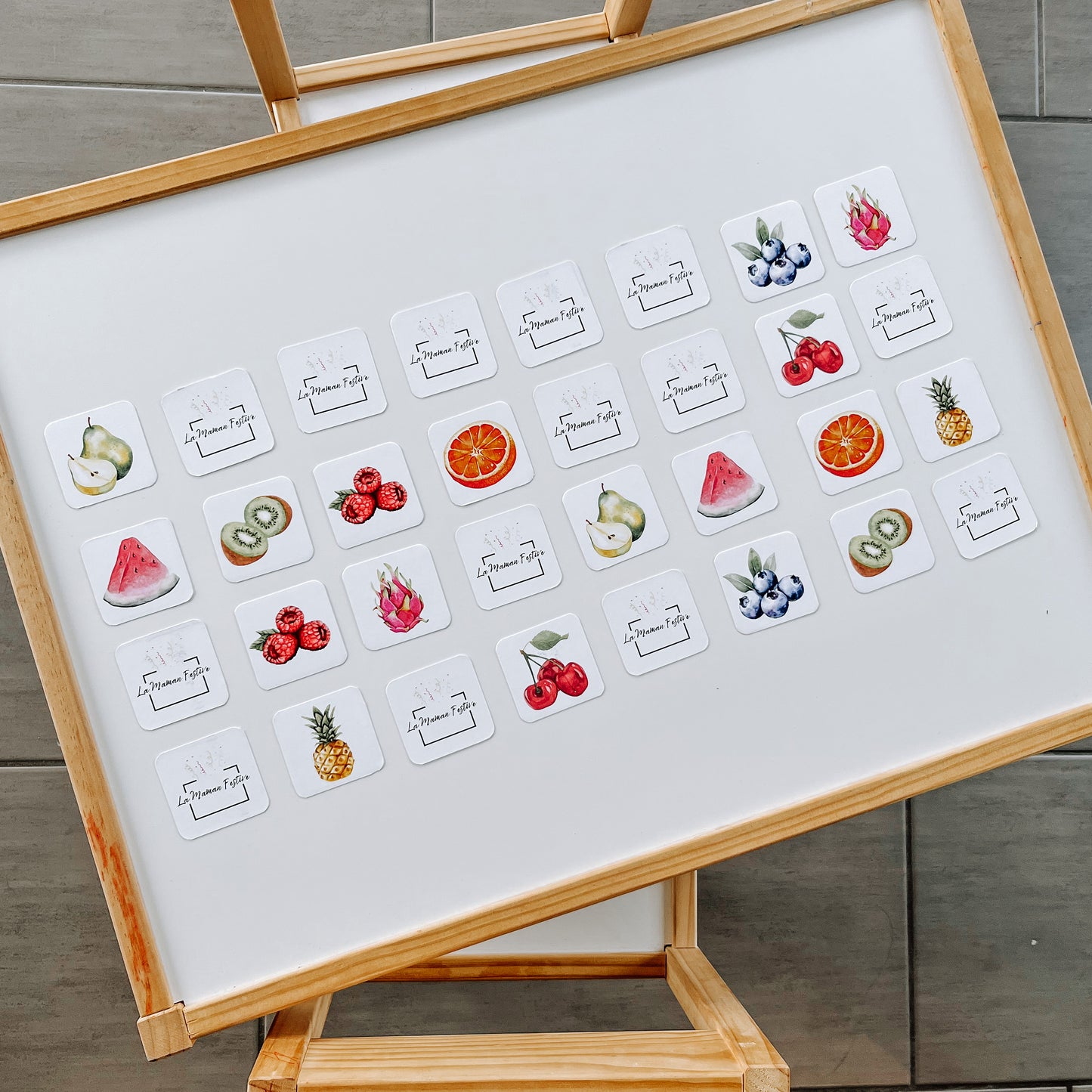 Jeux de mémoire Fruits