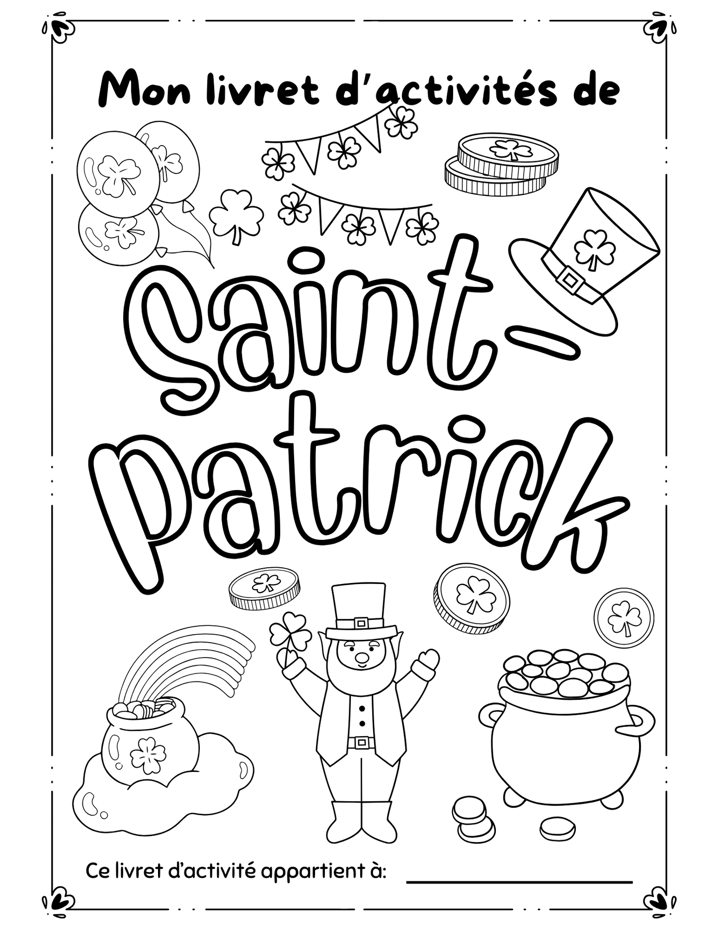 Livret d'activités - Saint-Patrick