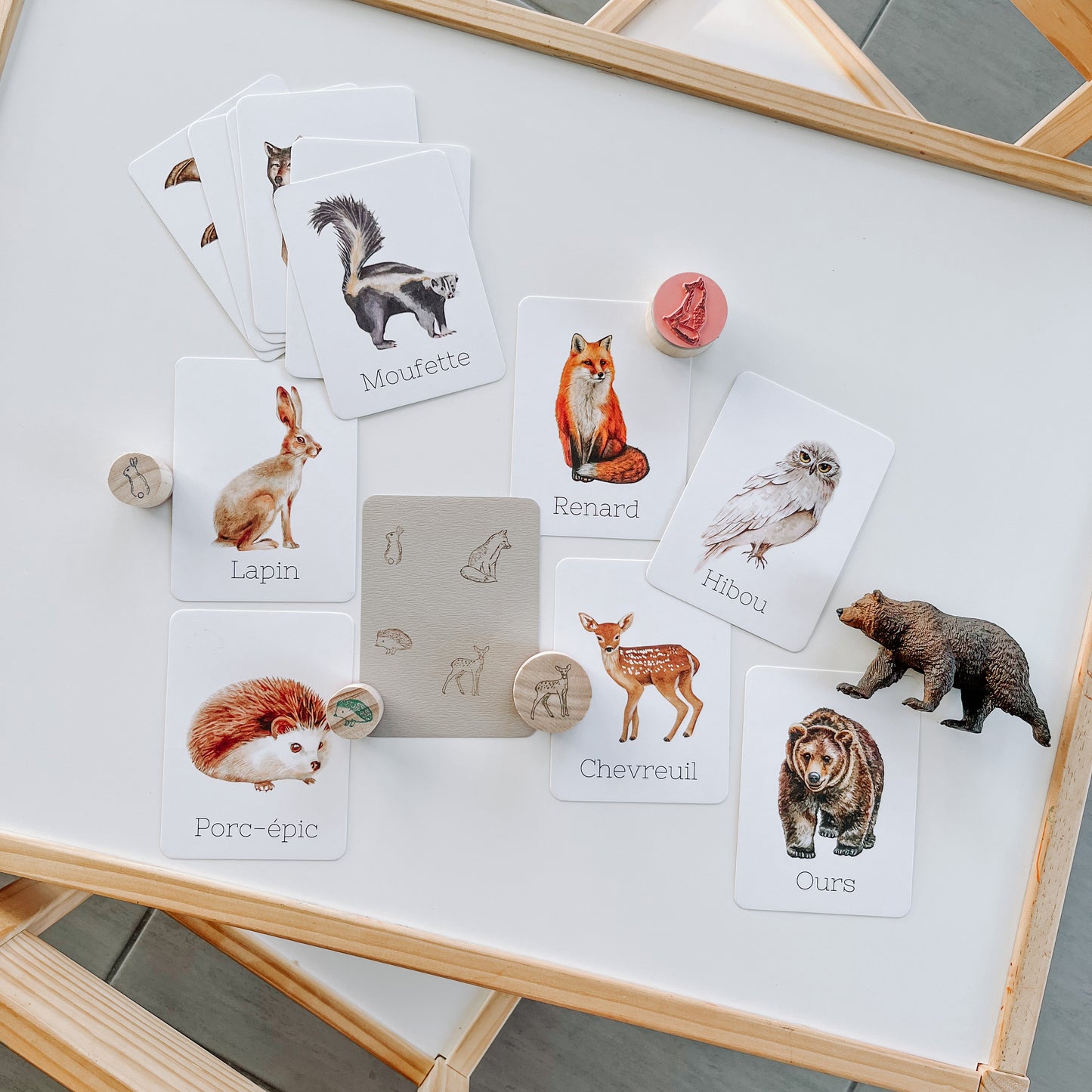 Cartes Animaux de la forêt