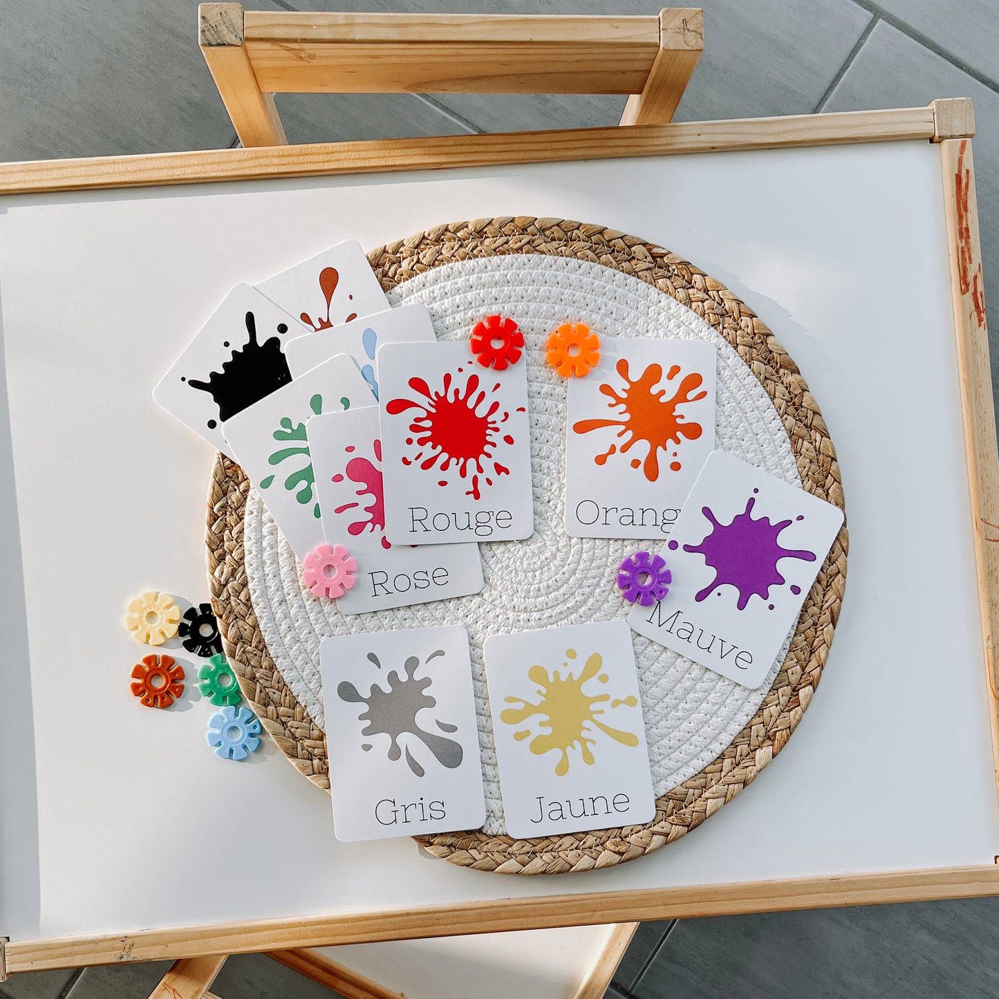 Cartes Couleurs "Splash"