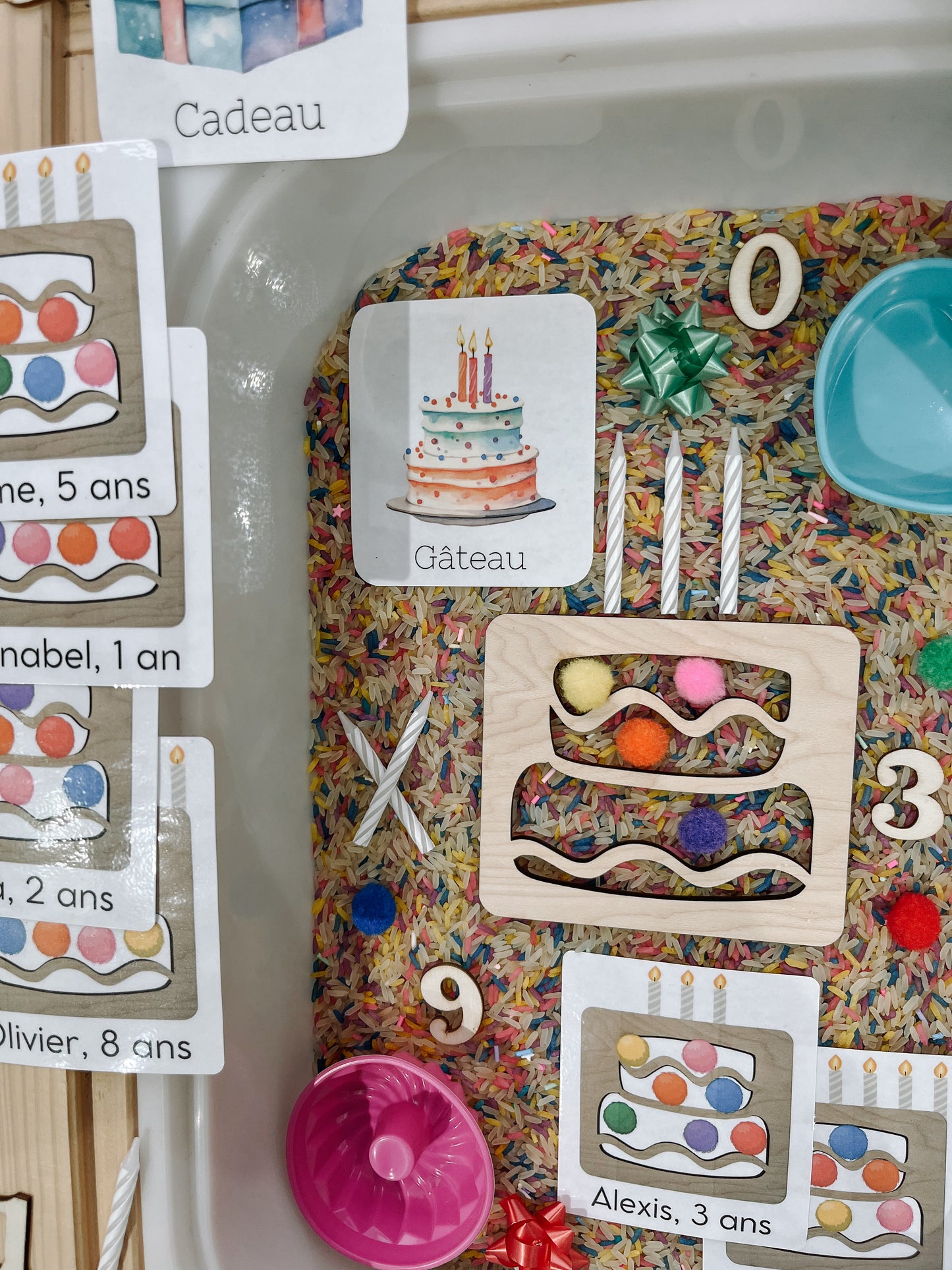 Boite sensorielle Anniversaire