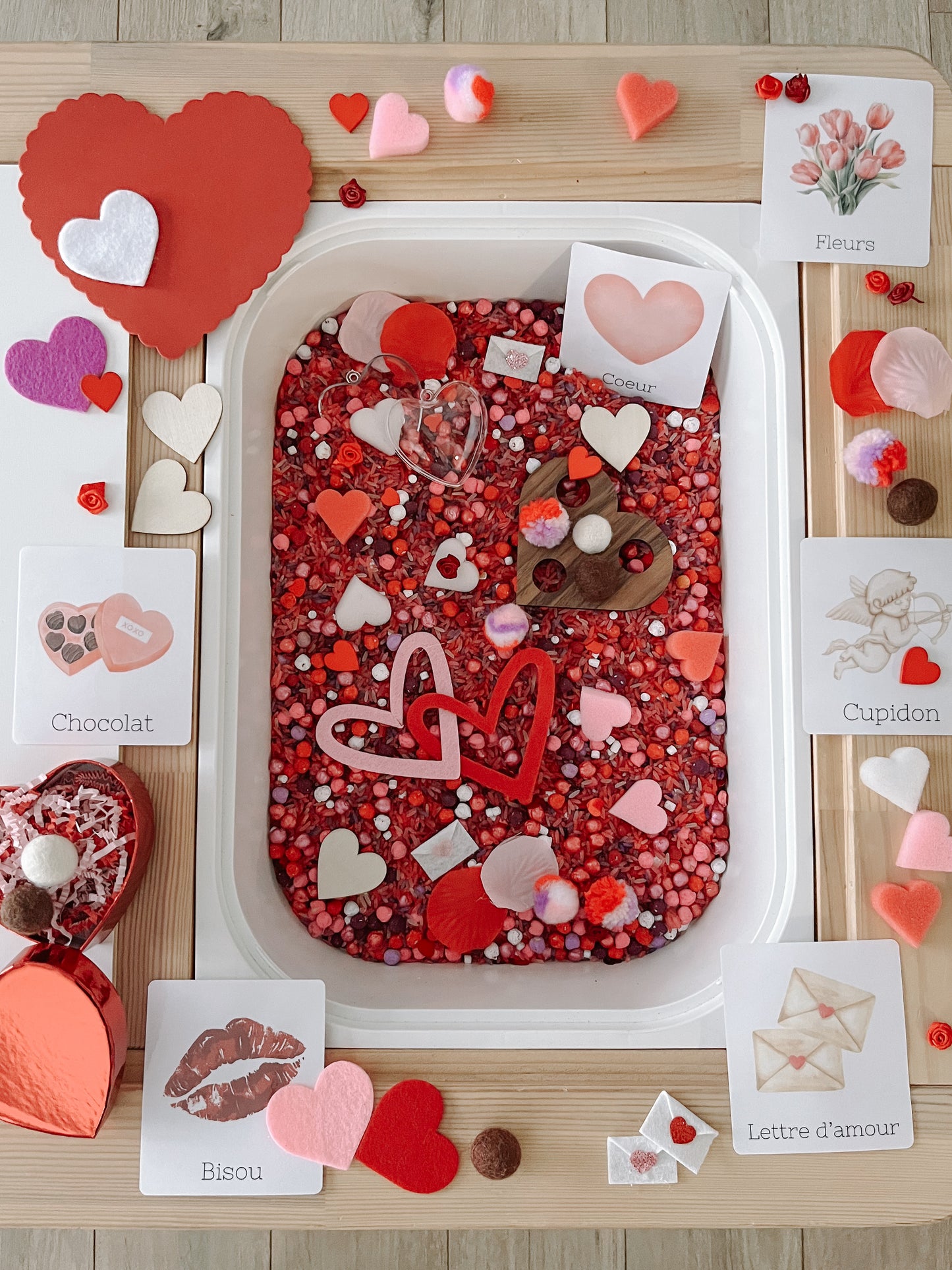 Boîte sensorielle Saint-Valentin