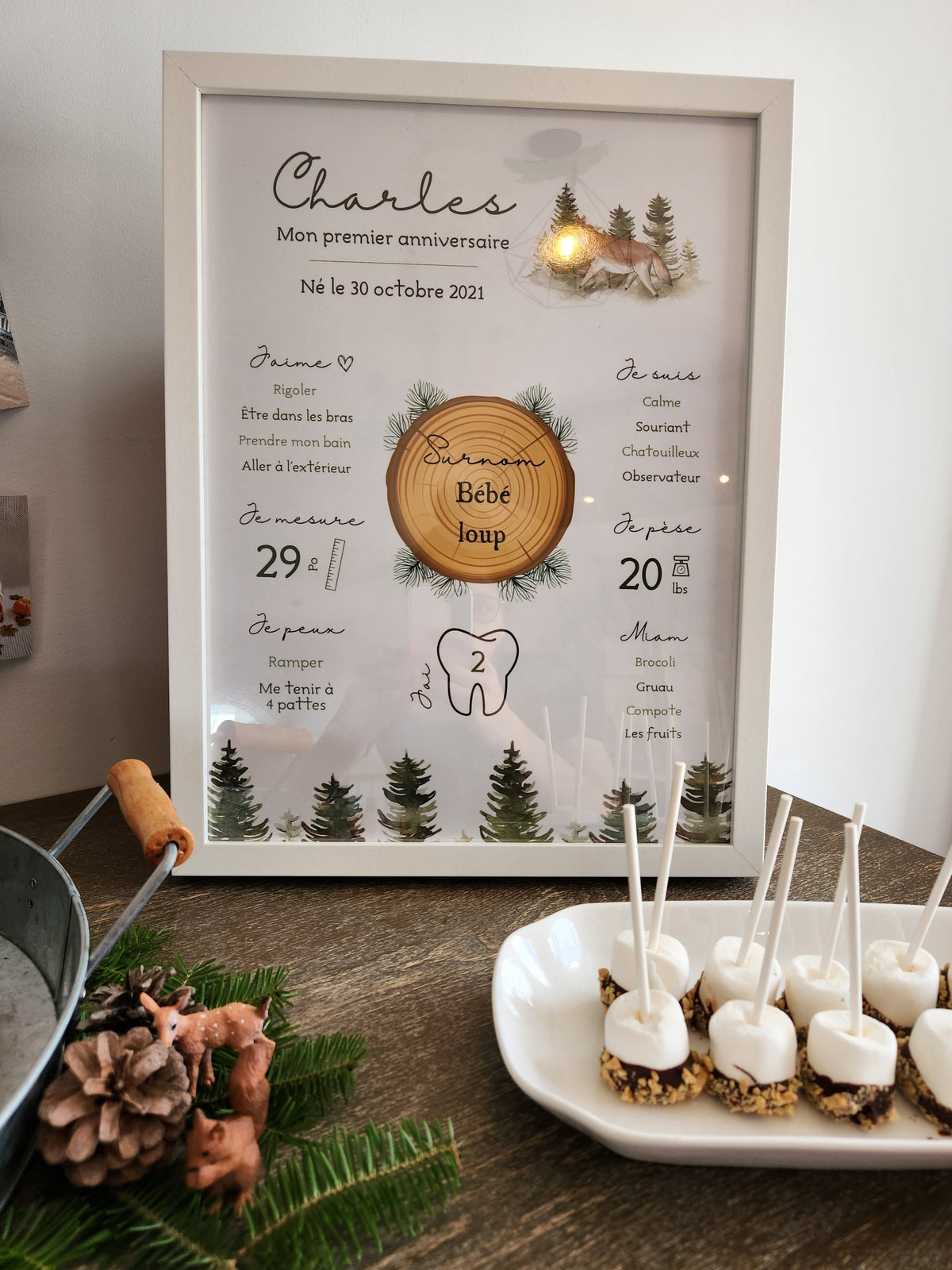 Affiche Anniversaire Forêt