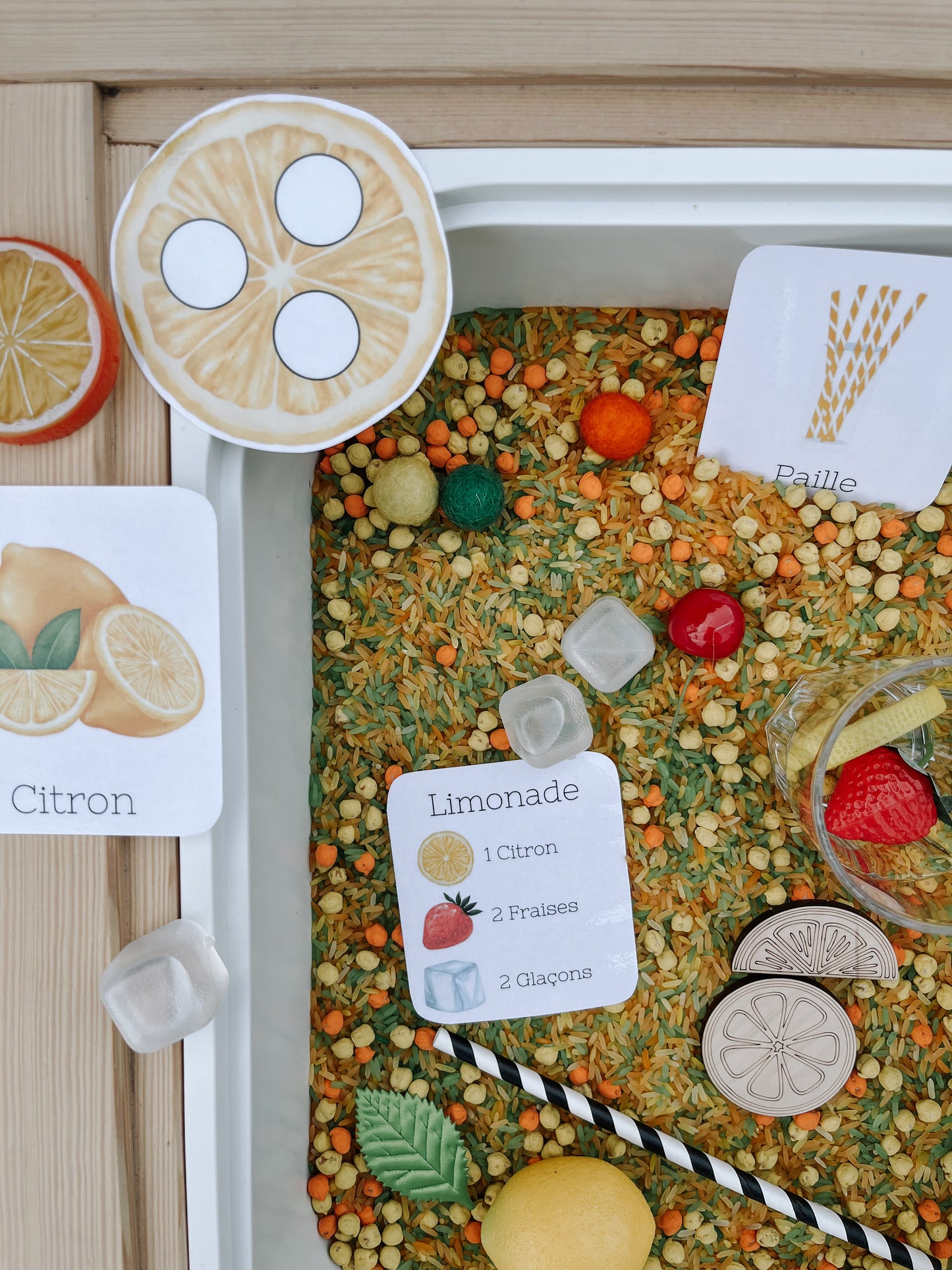 Boite sensorielle Limonade