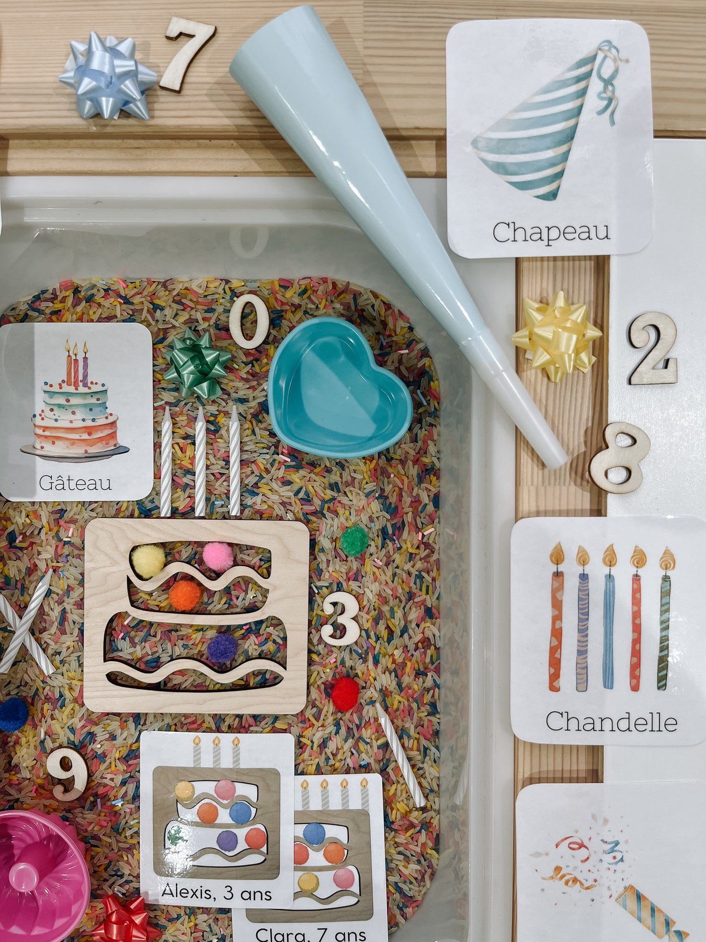 Boite sensorielle Anniversaire