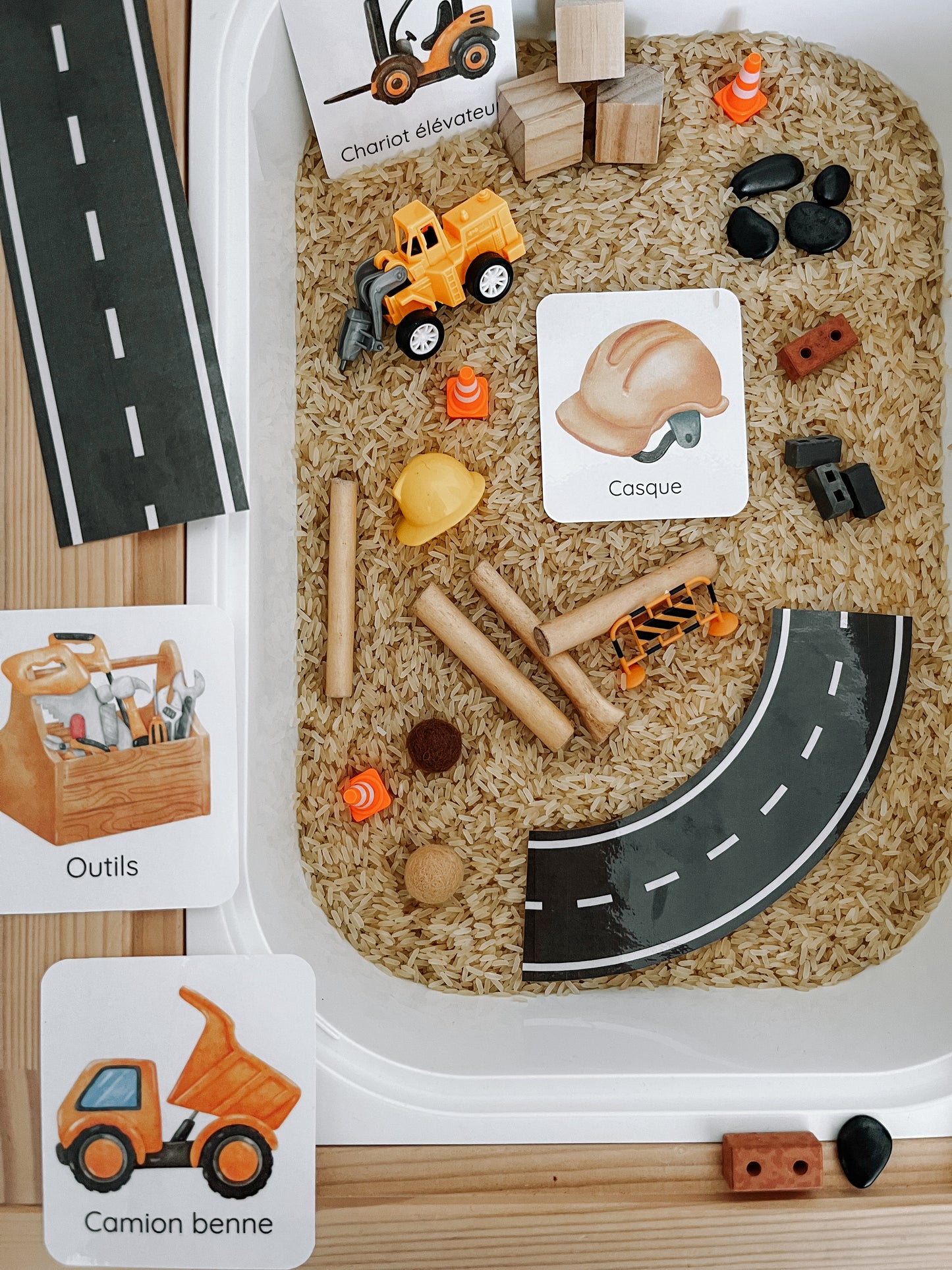 Boite sensorielle Construction