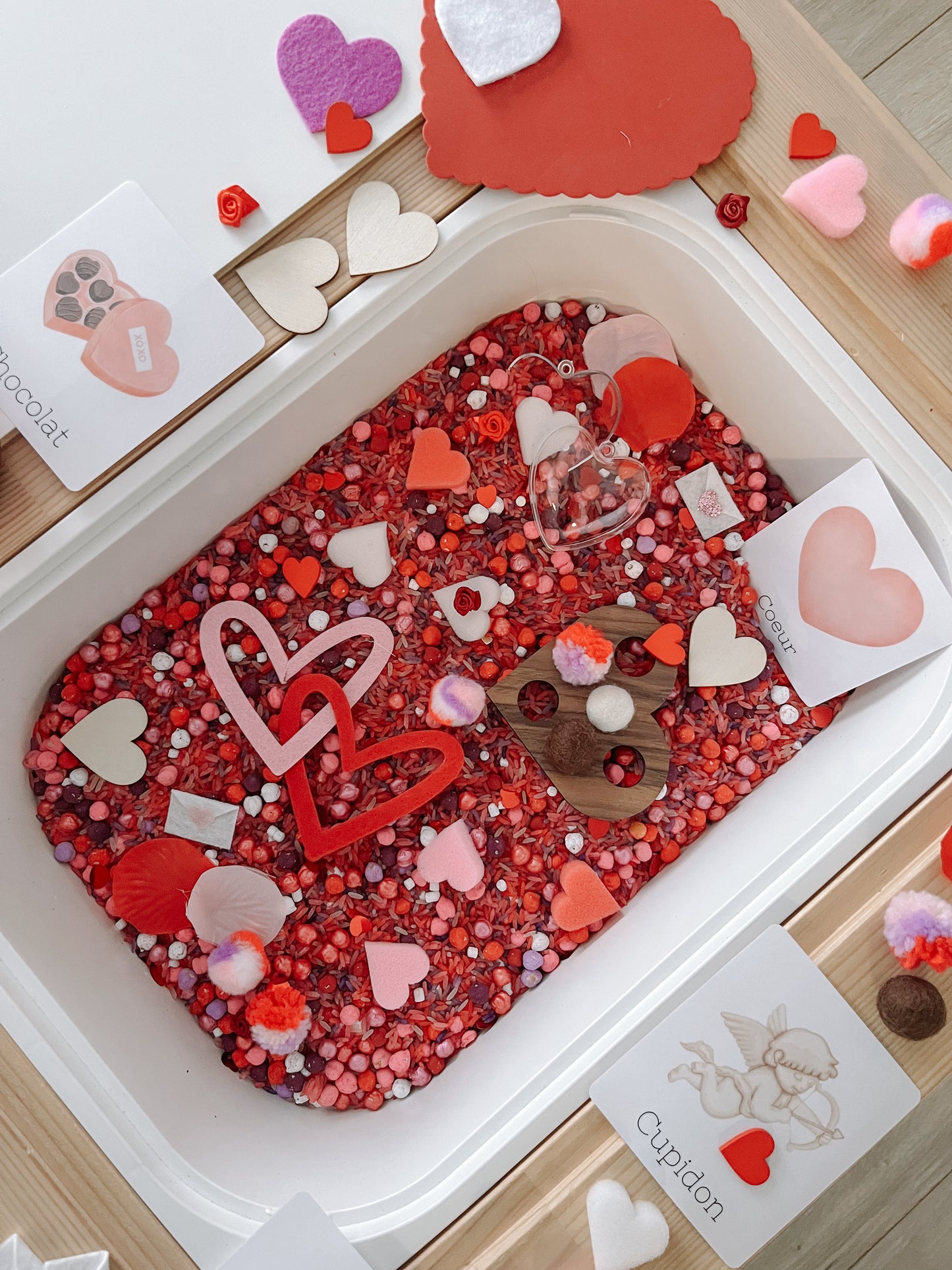 Boîte sensorielle Saint-Valentin