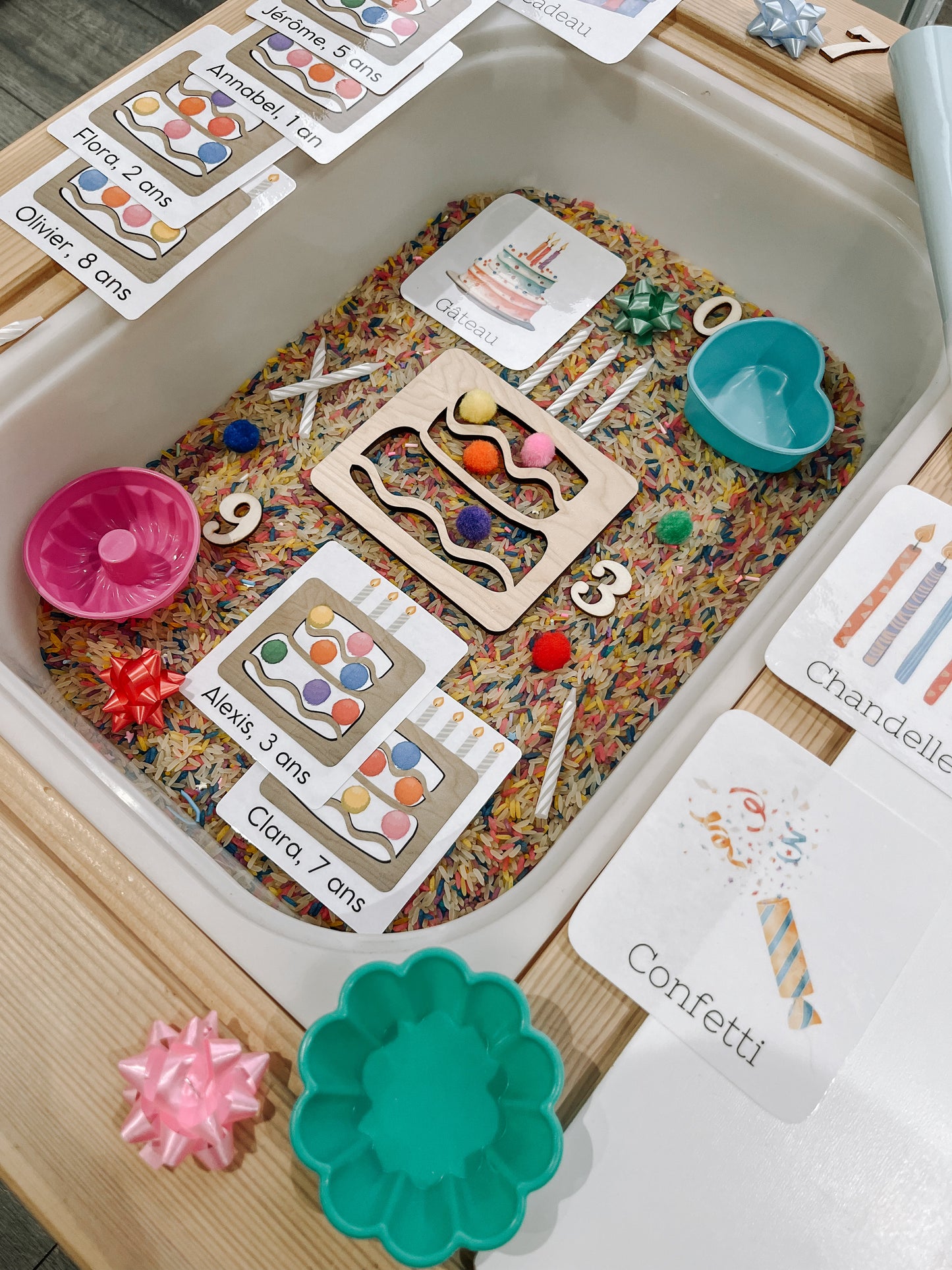 Boite sensorielle Anniversaire