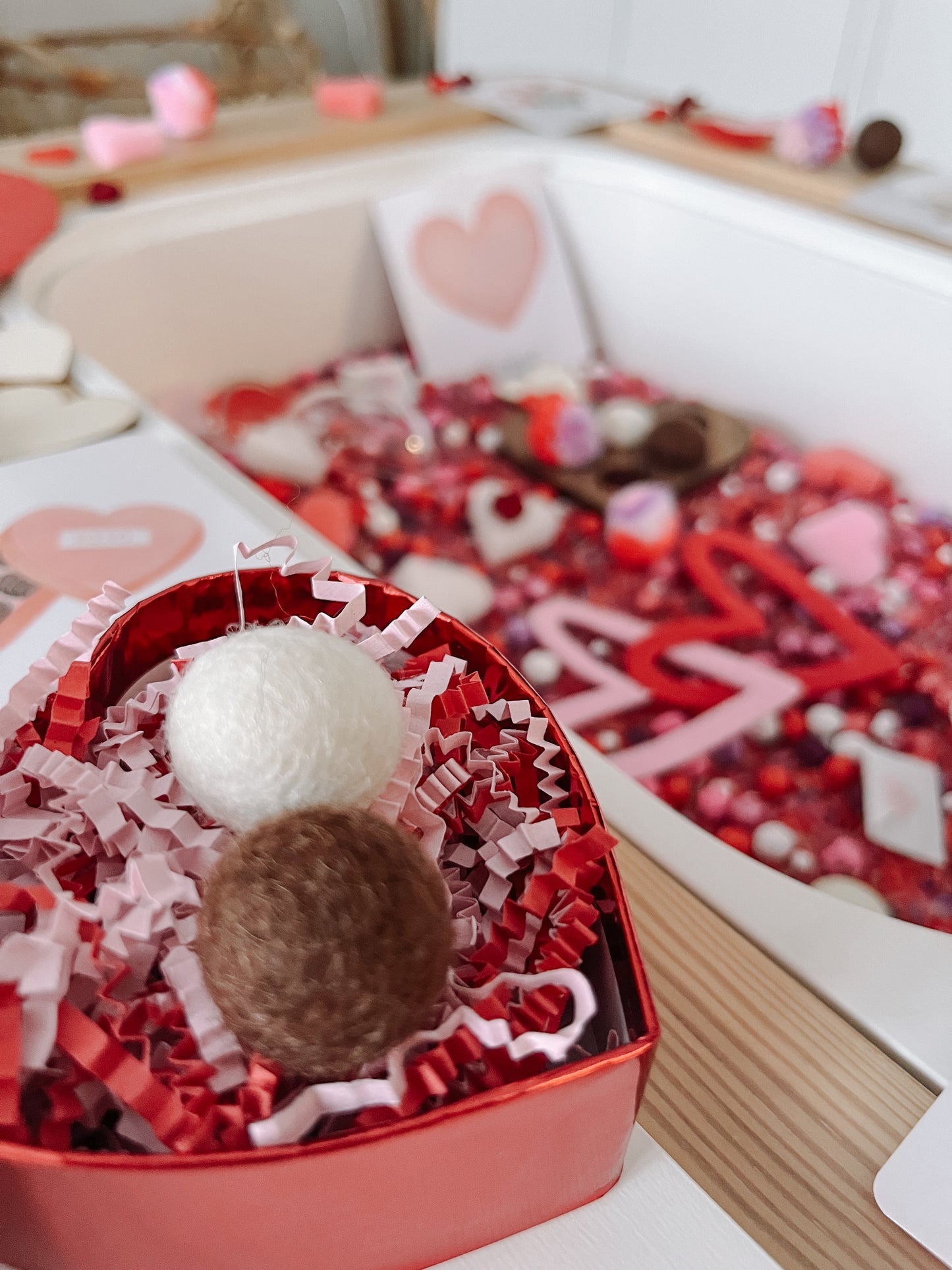 Boîte sensorielle Saint-Valentin