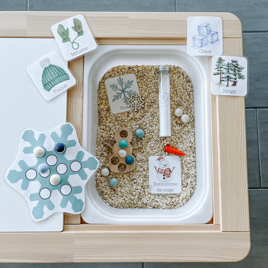 Boite sensorielle Hiver