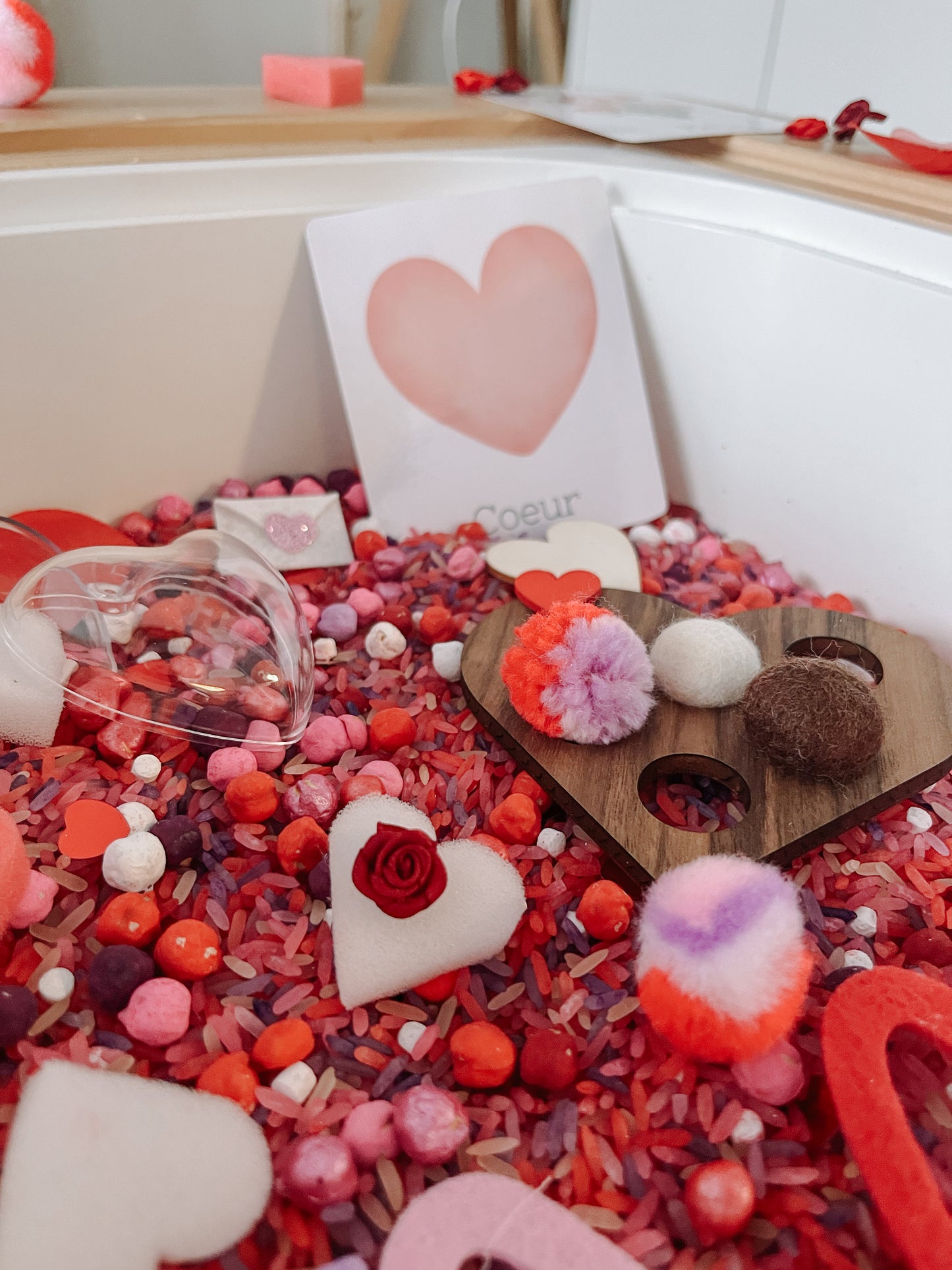 Boîte sensorielle Saint-Valentin