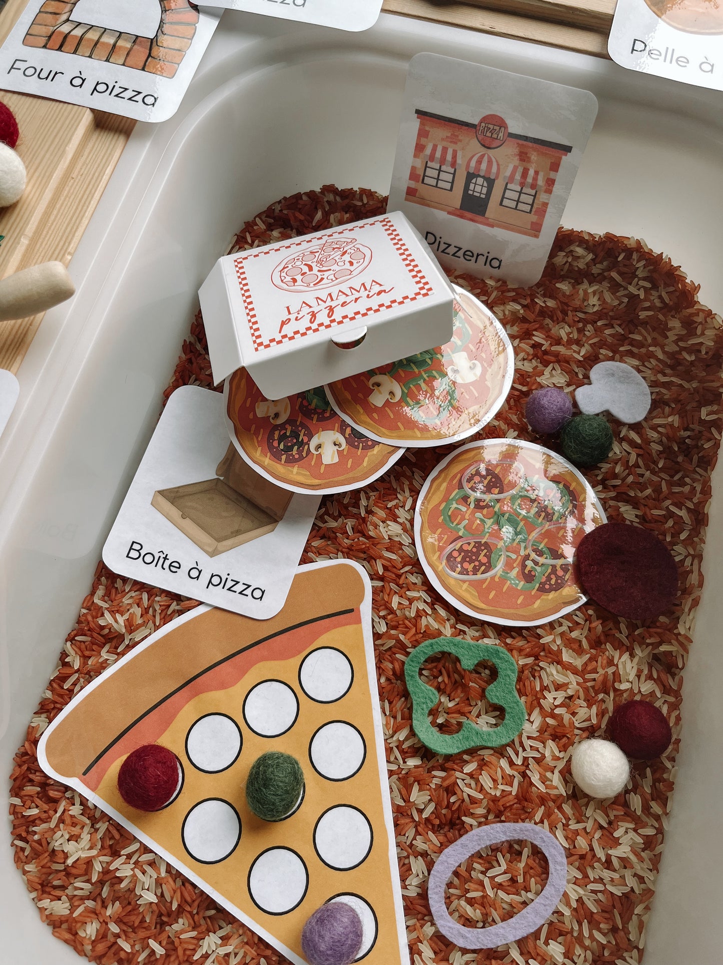 Boite sensorielle Pizza