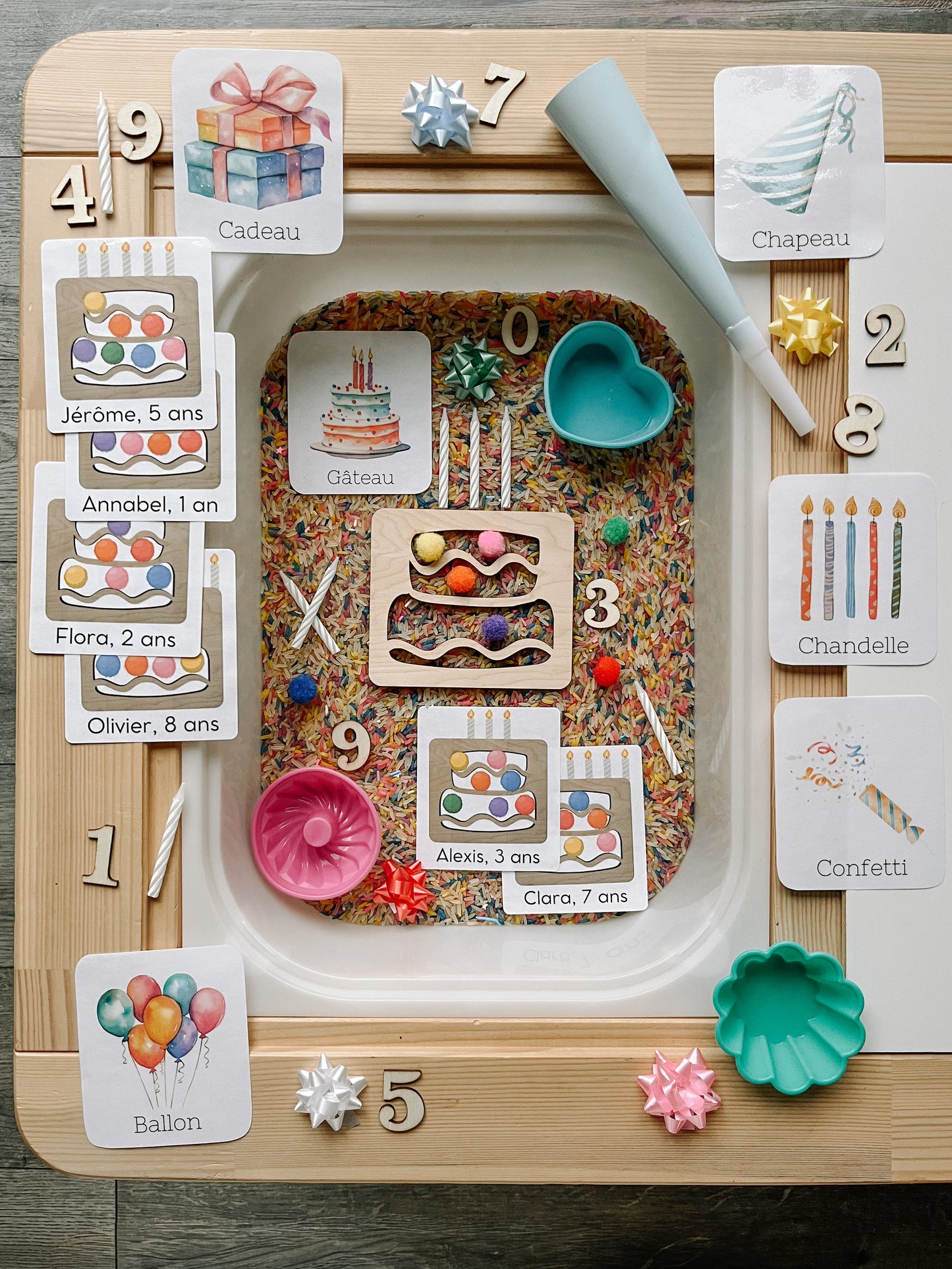 Boite sensorielle Anniversaire