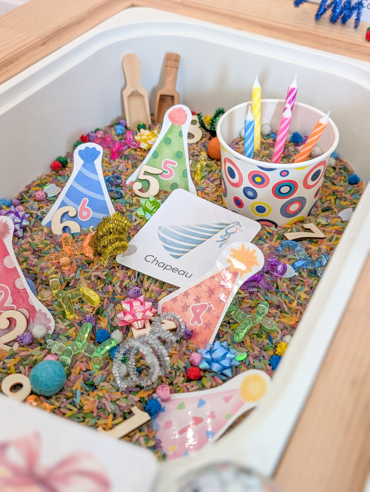Boîte sensorielle Anniversaire