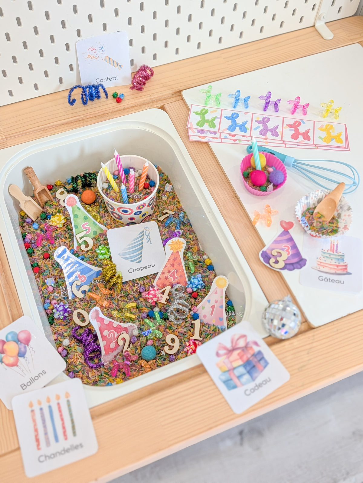 Boîte sensorielle Anniversaire