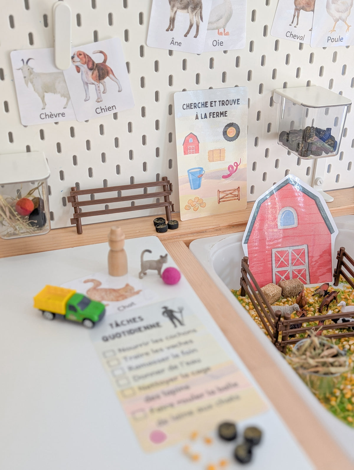 Boîte sensorielle Ferme